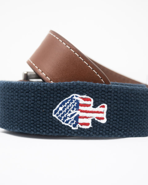 Navy Blue NG Logo Belt