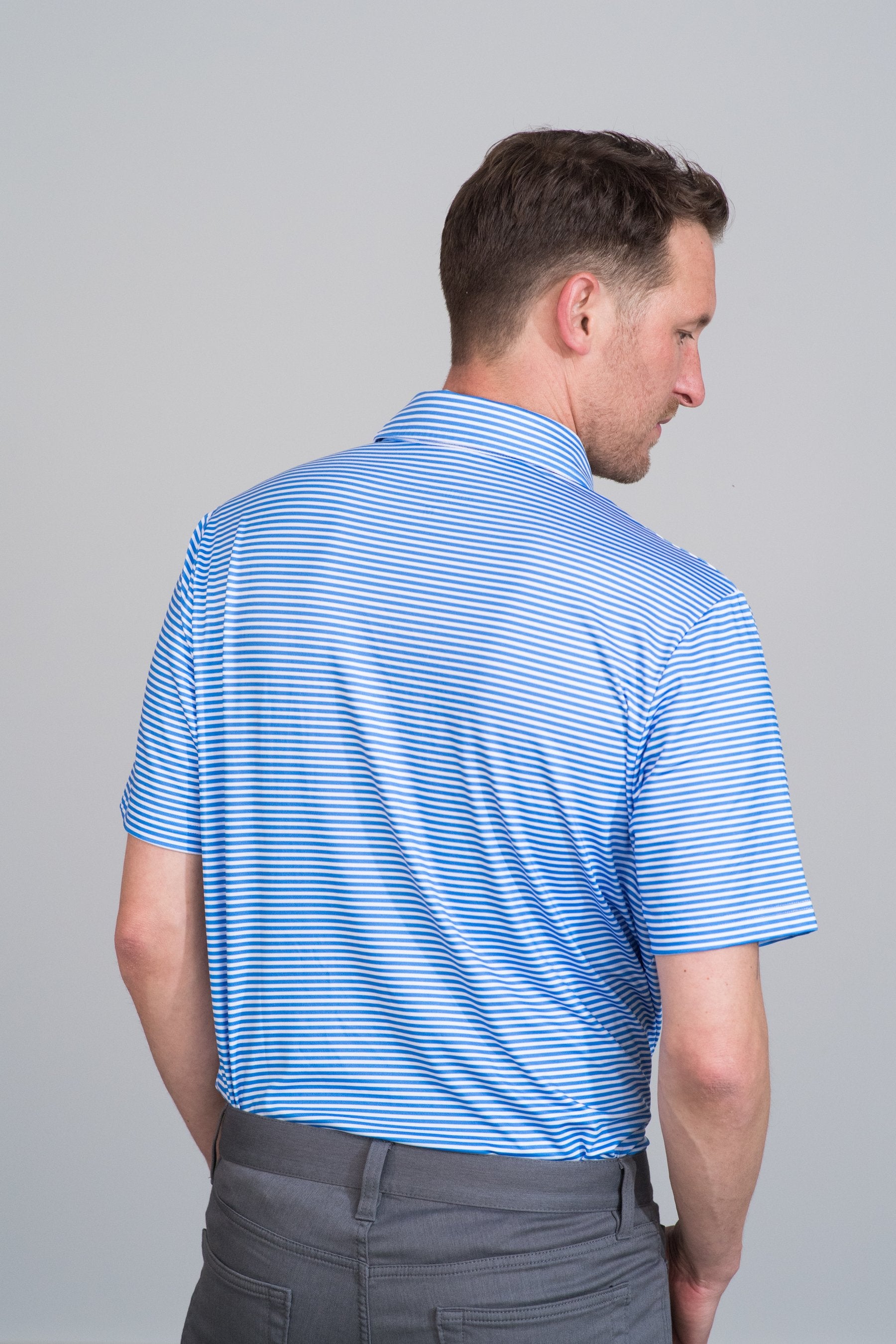 Wawasee Stripe Performance Polo