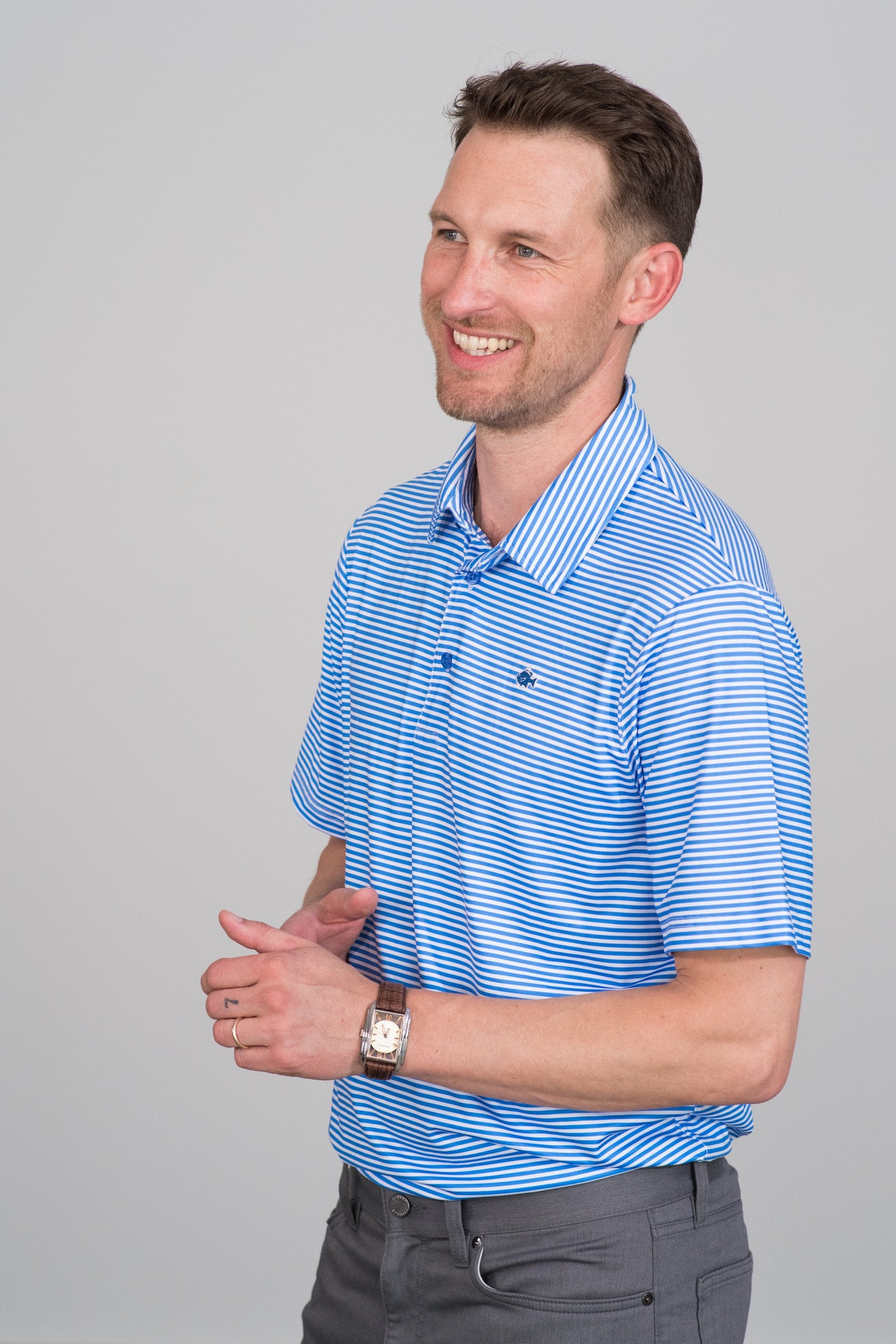 Wawasee Stripe Performance Polo