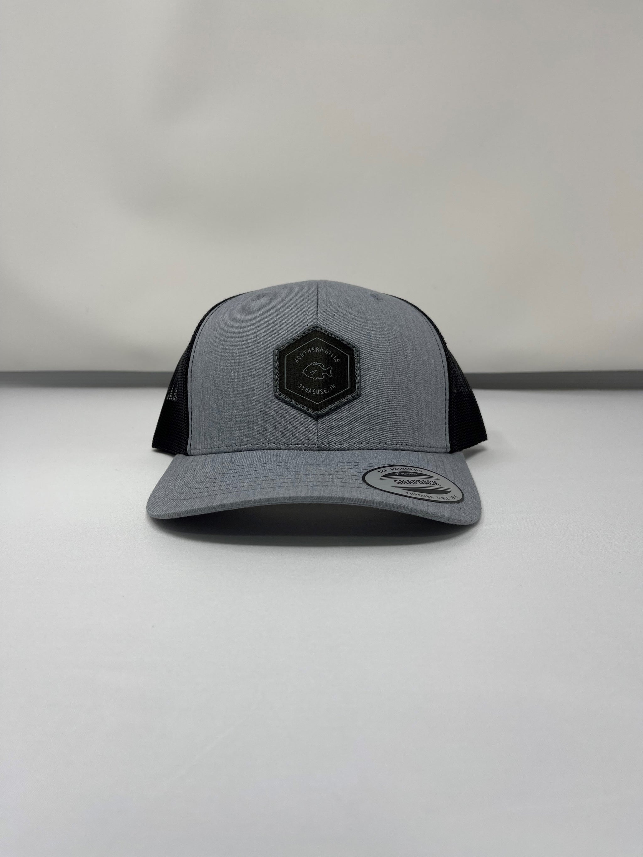 Gray and Black Snap Back