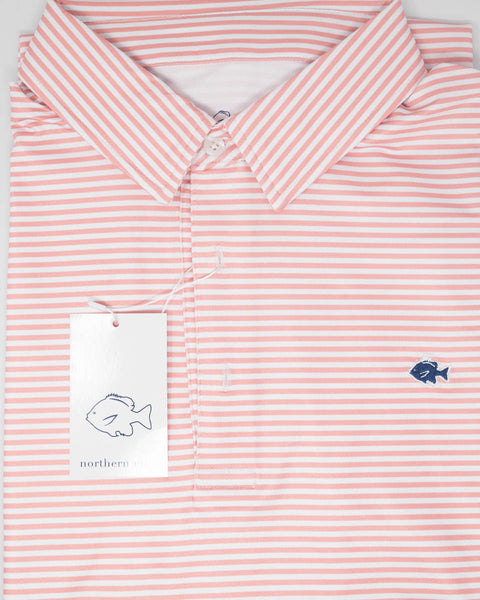 James Stripe Performance Polo