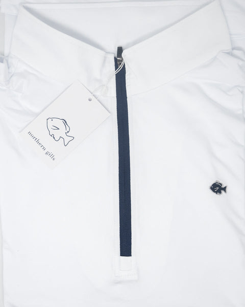 Crisp White Classic 1/4 Zip